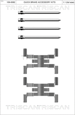 Accessory Kit, disc brake pad (8105 151354)