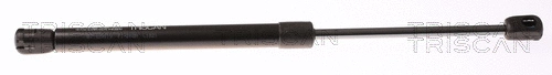 Gas Spring, bonnet (8710 29119)
