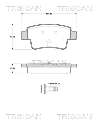 Brake Pad Set, disc brake (8110 10567)