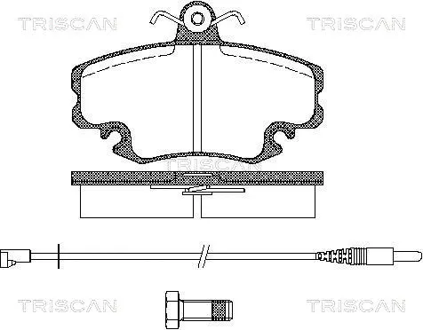 Brake Pad Set, disc brake (8110 25005)