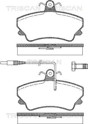 Brake Pad Set, disc brake (8110 25009)