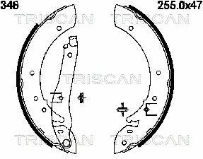Brake Shoe Set (8100 10346)