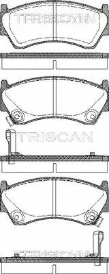 Brake Pad Set, disc brake (8110 14005)