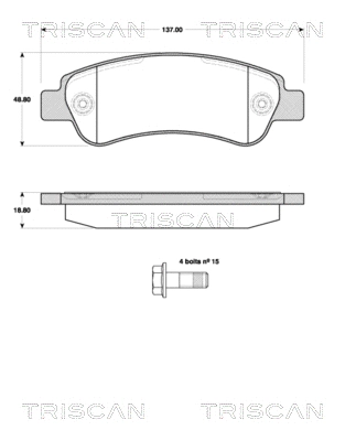 Brake Pad Set, disc brake (8110 10563)