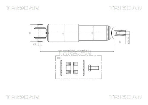 Shock Absorber (8705 29206)