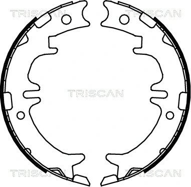 Brake Shoe Set, parking brake (8100 13033)