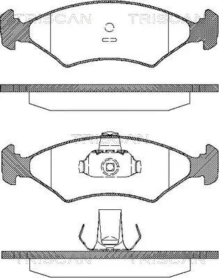 Brake Pad Set, disc brake (8110 10506)