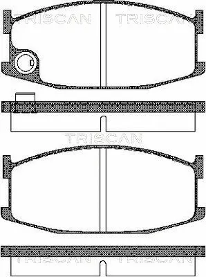 Brake Pad Set, disc brake (8110 50061)