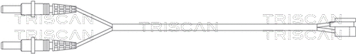 Warning Contact, brake pad wear (8115 28002)