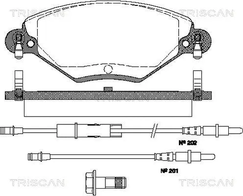 Brake Pad Set, disc brake (8110 28019)