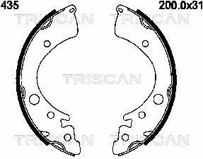 Brake Shoe Set (8100 40435)
