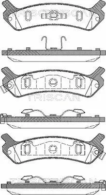 Brake Pad Set, disc brake (8110 43006)