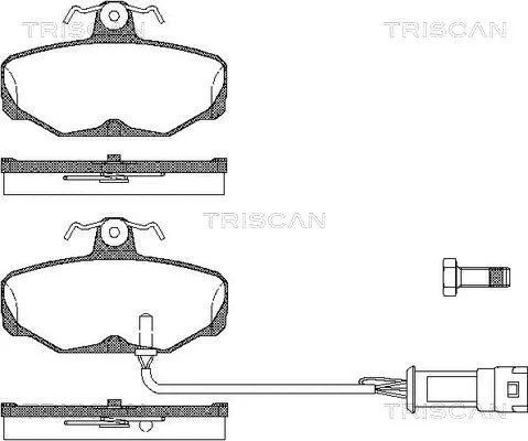 Brake Pad Set, disc brake (8110 16827)