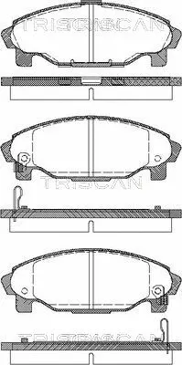 Brake Pad Set, disc brake (8110 41003)