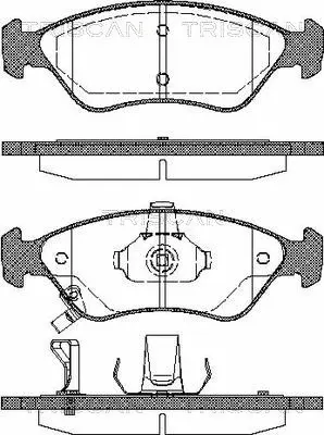 Brake Pad Set, disc brake (8110 18002)