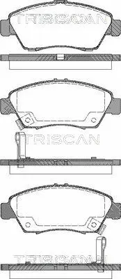 Brake Pad Set, disc brake (8110 40168)