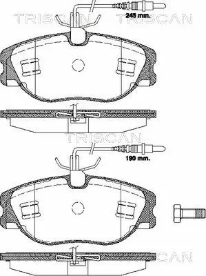 Brake Pad Set, disc brake (8110 10018)