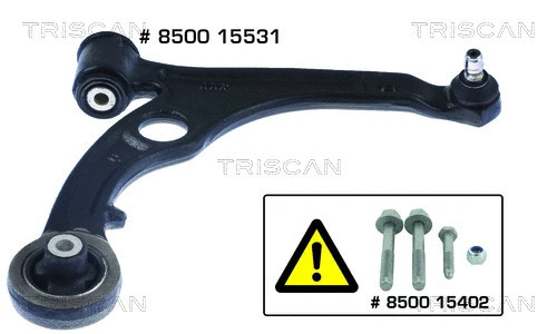 Control/Trailing Arm, wheel suspension (8500 15531)