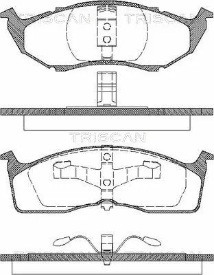 Brake Pad Set, disc brake (8110 10513)
