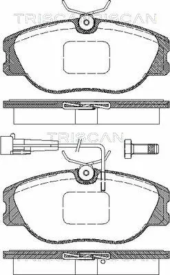 Brake Pad Set, disc brake (8110 10928)
