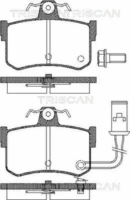 Brake Pad Set, disc brake (8110 10509)