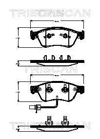 Brake Pad Set, disc brake (8110 29068)