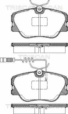 Brake Pad Set, disc brake (8110 23001)