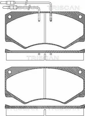 Brake Pad Set, disc brake (8110 15024)