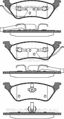 Brake Pad Set, disc brake (8110 80534)