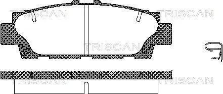 Brake Pad Set, disc brake (8110 13035)