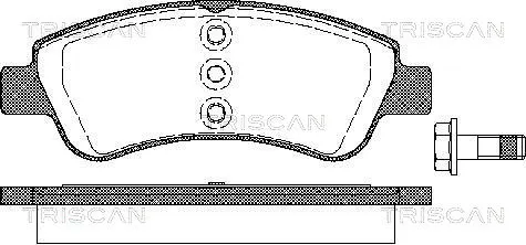 Brake Pad Set, disc brake (8110 28029)