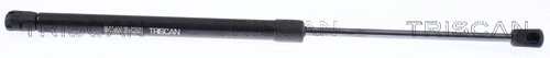 Gas Spring, bonnet (8710 29151)