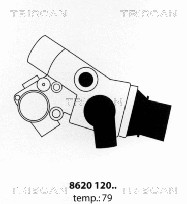 Thermostat, coolant (8620 12079)