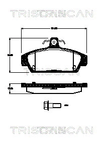 Brake Pad Set, disc brake (8110 17023)