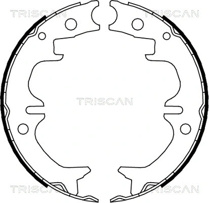 Brake Shoe Set, parking brake (8100 13038)