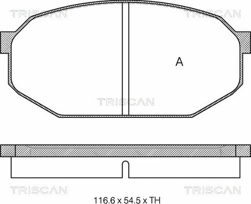 Brake Pad Set, disc brake (8110 42012)