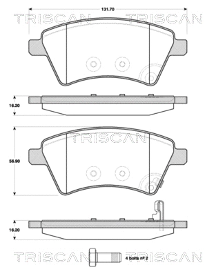 Brake Pad Set, disc brake (8110 10566)