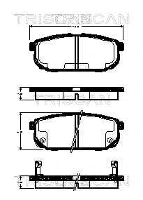 Brake Pad Set, disc brake (8110 18014)