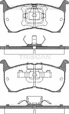 Brake Pad Set, disc brake (8110 50097)