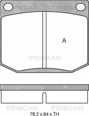 Brake Pad Set, disc brake (8110 65604)