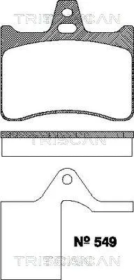 Brake Pad Set, disc brake (8110 38004)