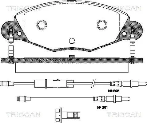 Brake Pad Set, disc brake (8110 28018)