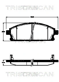 Brake Pad Set, disc brake (8110 14044)