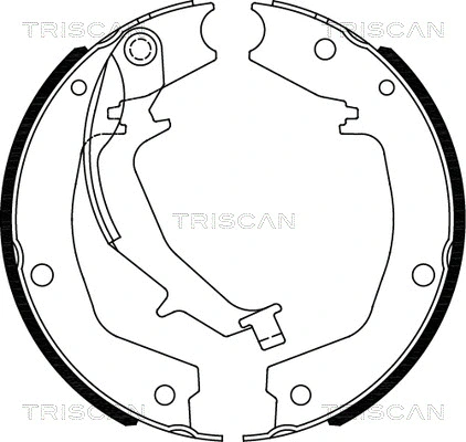 Brake Shoe Set, parking brake (8100 18011)