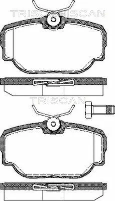 Brake Pad Set, disc brake (8110 17015)