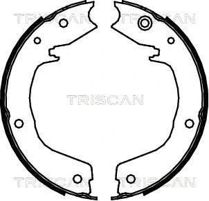 Brake Shoe Set, parking brake (8100 42019)