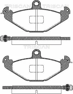Brake Pad Set, disc brake (8110 25004)
