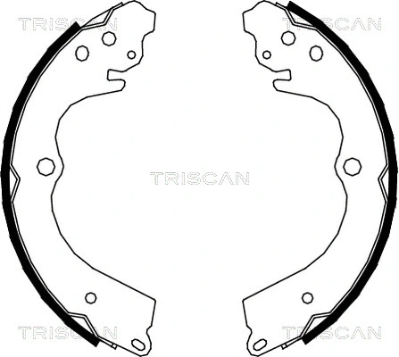 Brake Shoe Set, parking brake (8100 68005)