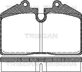 Brake Pad Set, disc brake (8110 29165)