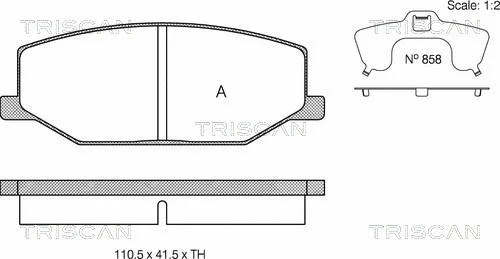 Brake Pad Set, disc brake (8110 69859)